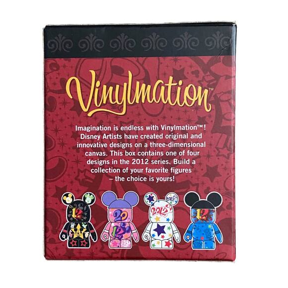 Disney Parks Vinylmation 2012 Series Blue Mickey Mouse Created By Disney Artists - Picture 3 of 7
